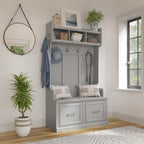 Woodland 40W Hall Tree and Shoe Bench with Doors by 