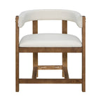 Elegant Barrel-Back Dining Armchair Set of 2