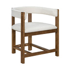 Elegant Barrel-Back Dining Armchair Set of 2