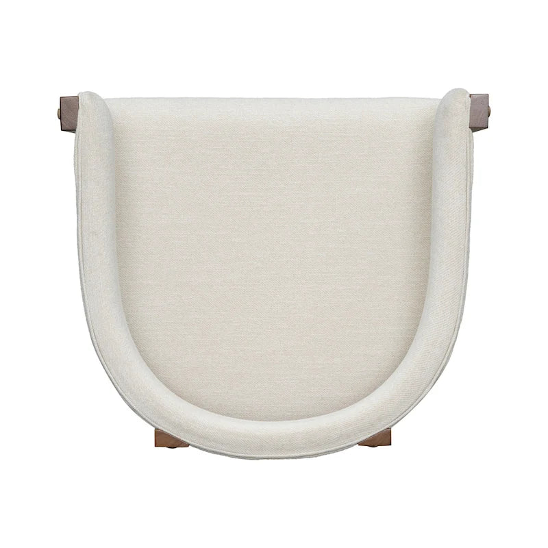 Elegant Barrel-Back Dining Armchair Set of 2