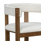 Elegant Barrel-Back Dining Armchair Set of 2