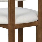 Elegant Barrel-Back Dining Armchair Set of 2