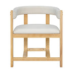 Elegant Barrel-Back Dining Armchair Set of 2
