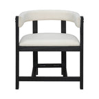 Elegant Barrel-Back Dining Armchair Set of 2