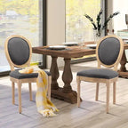 French Dining Chair with Nailhead Trim Set of 6