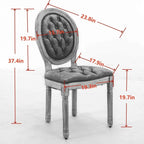 French Dining Chair with Nailhead Trim Set of 6