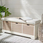  Fiorello 3-Drawer with Cushion Storage Bench - 47.3 W x 15 L x 19 H - 47Wx15Dx19H