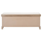 3-Drawer with Cushion Storage Bench - 47.3 W x 15 L x 19 H - 47Wx15Dx19H