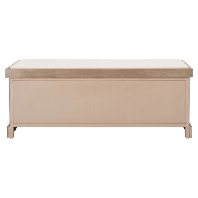 3-Drawer with Cushion Storage Bench - 47.3 W x 15 L x 19 H - 47Wx15Dx19H