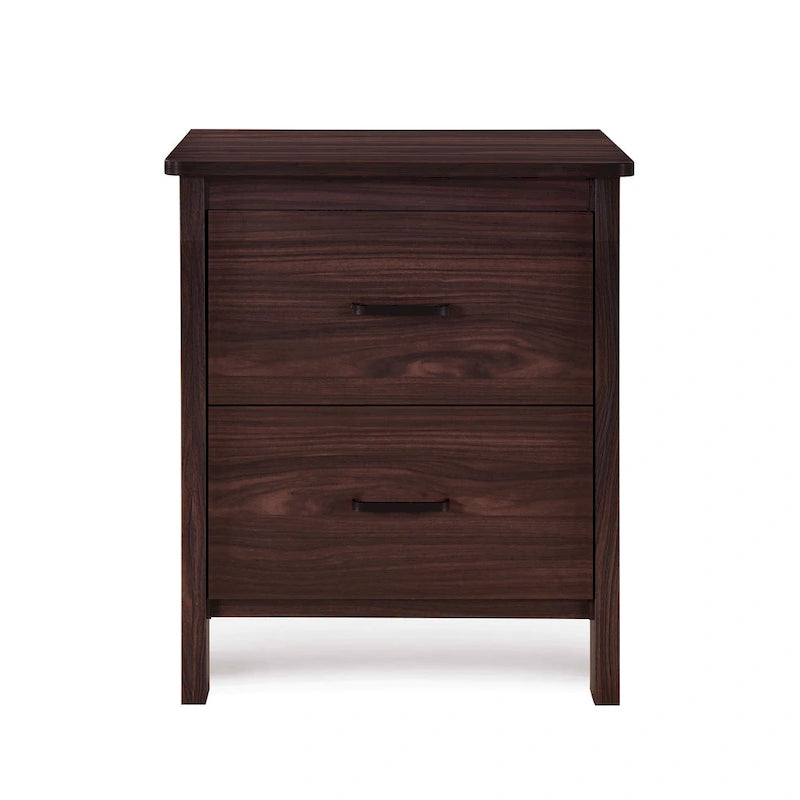 Faux Wood 2 Drawer Nightstands (Set of 2)