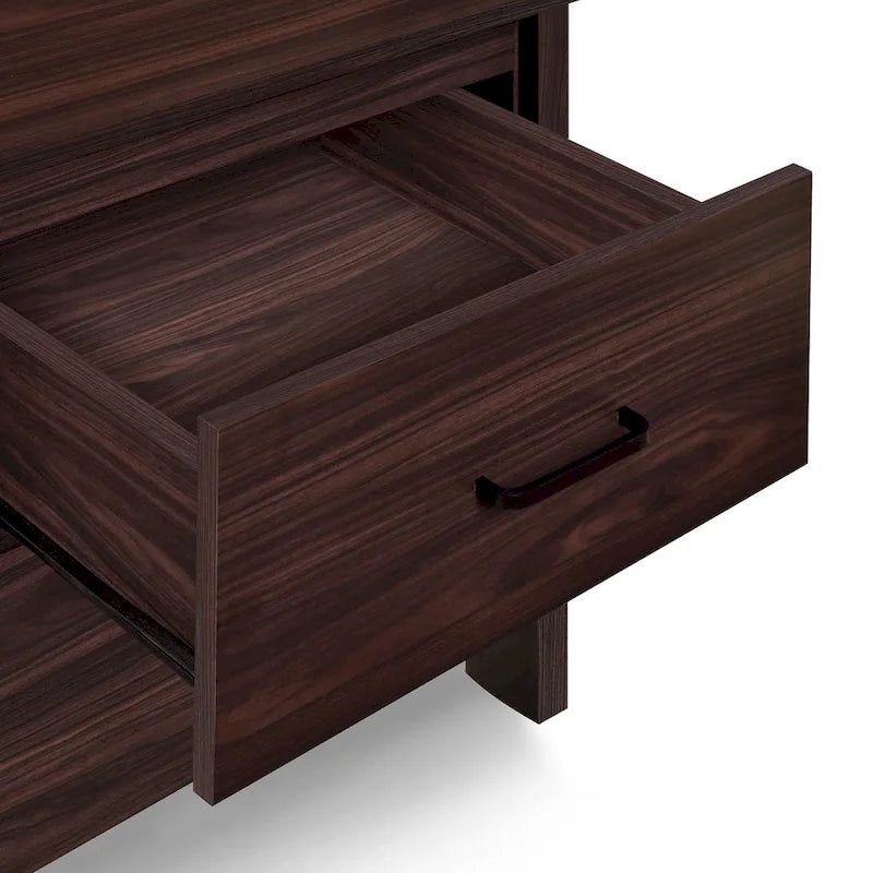 Faux Wood 2 Drawer Nightstands (Set of 2)