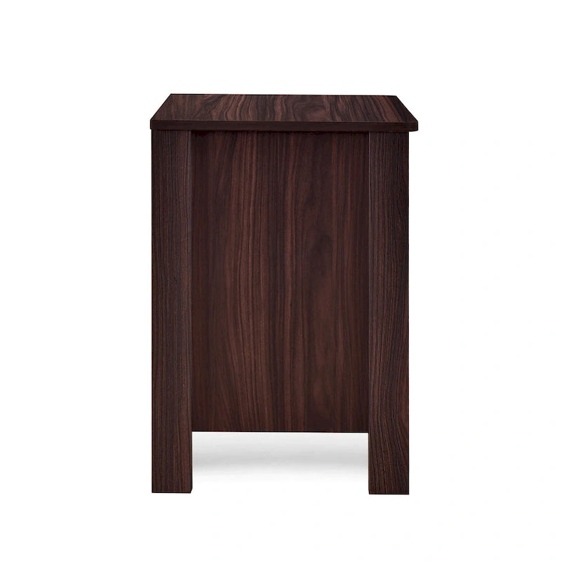 Faux Wood 2 Drawer Nightstands (Set of 2)