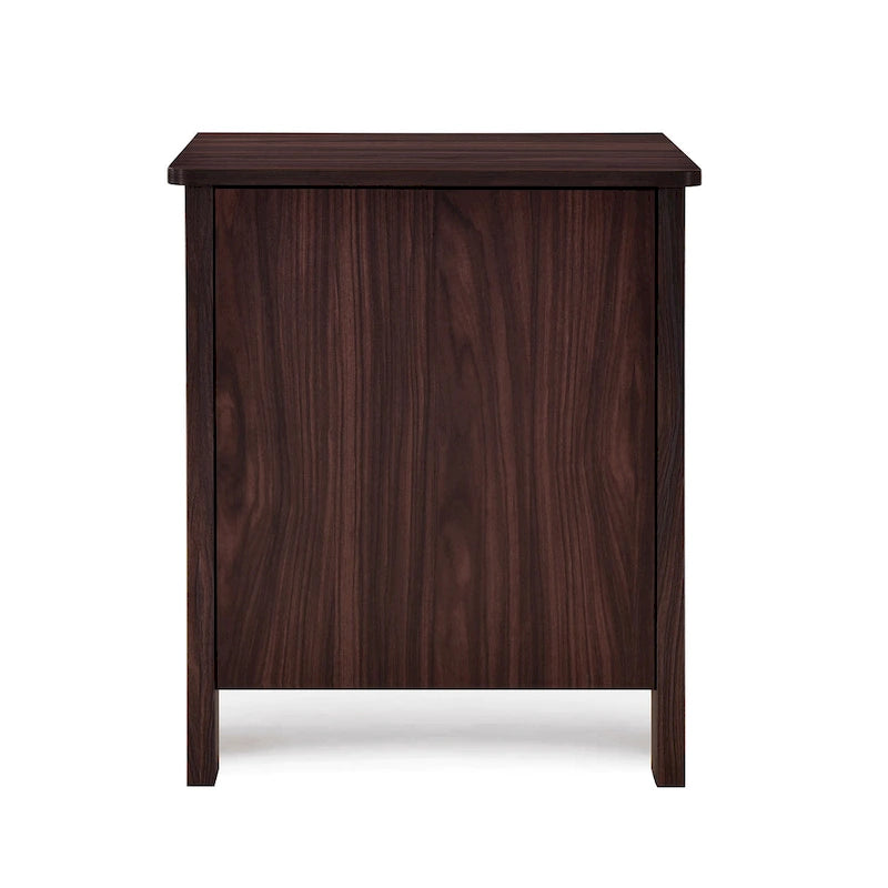 Faux Wood 2 Drawer Nightstands (Set of 2)