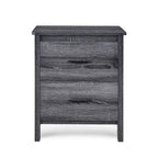 Faux Wood 2 Drawer Nightstands (Set of 2)