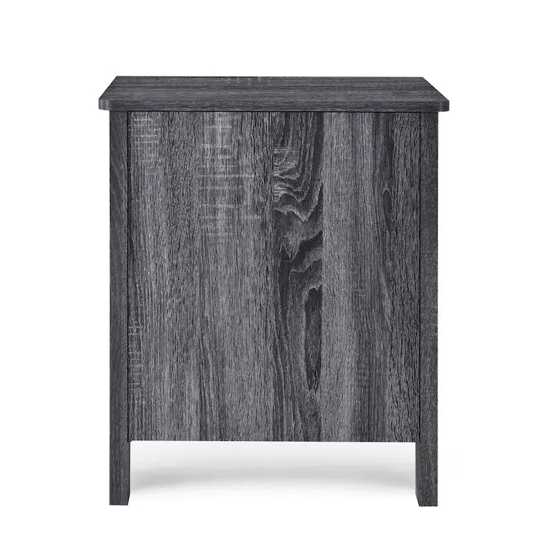 Faux Wood 2 Drawer Nightstands (Set of 2)