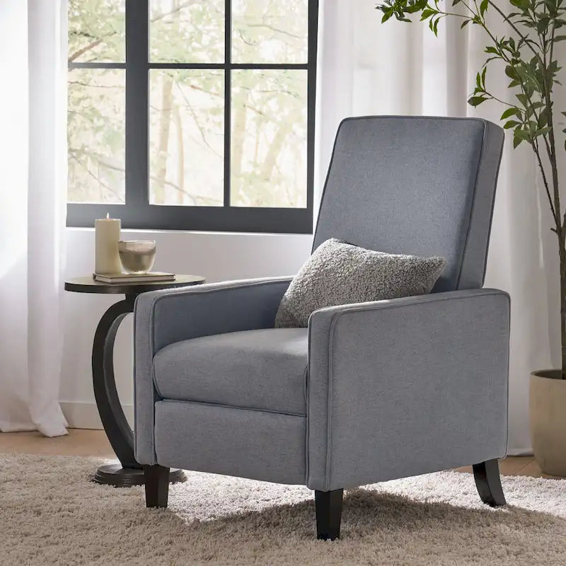 Dalton Fabric Pushback Recliner Club Armchair by 