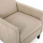 Fabric Pushback Recliner Club Armchair