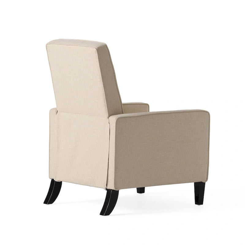 Fabric Pushback Recliner Club Armchair