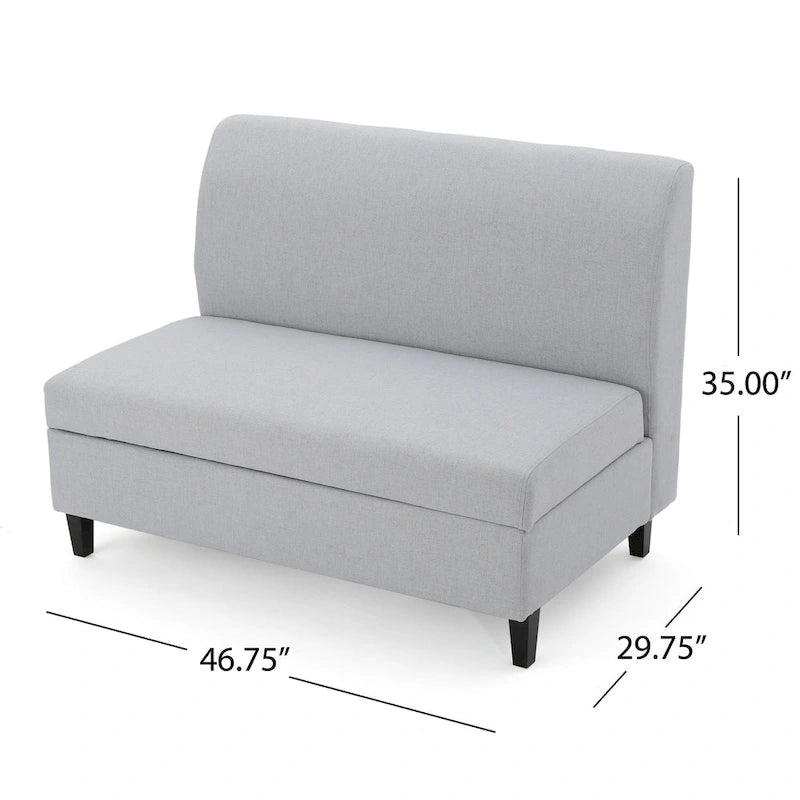 Fabric Storage Loveseat