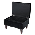 Upholstered Storage Bench with Hinged Lid - 30L x 22W x 20H in, 30 lbs