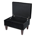 Upholstered Storage Bench with Hinged Lid - 30L x 22W x 20H in, 30 lbs
