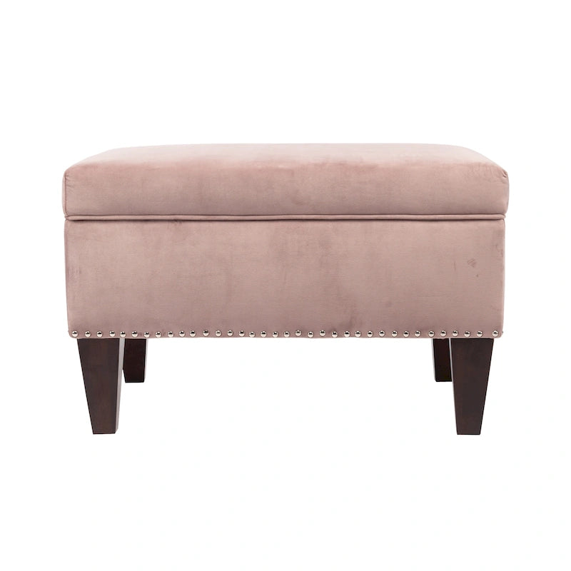 Upholstered Storage Bench with Hinged Lid - 30L x 22W x 20H in, 30 lbs