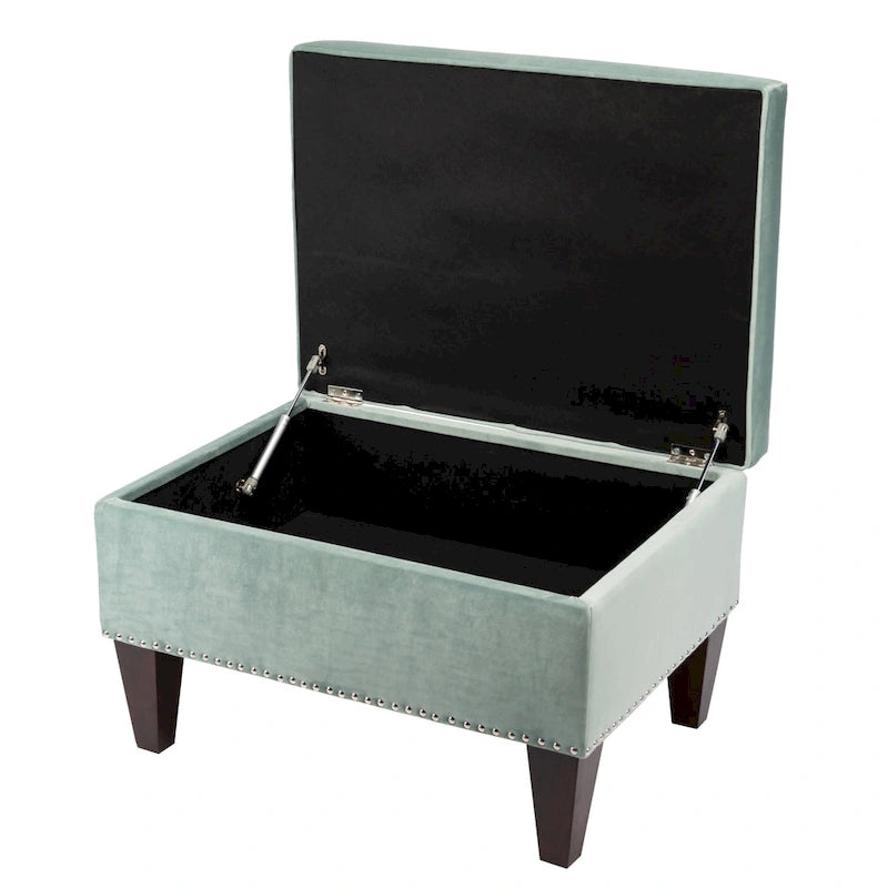 Upholstered Storage Bench with Hinged Lid - 30L x 22W x 20H in, 30 lbs