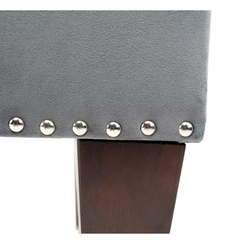 Upholstered Storage Bench with Hinged Lid - 30L x 22W x 20H in, 30 lbs