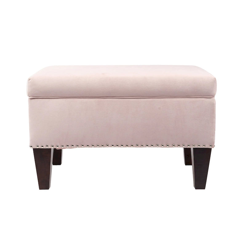 Upholstered Storage Bench with Hinged Lid - 30L x 22W x 20H in, 30 lbs