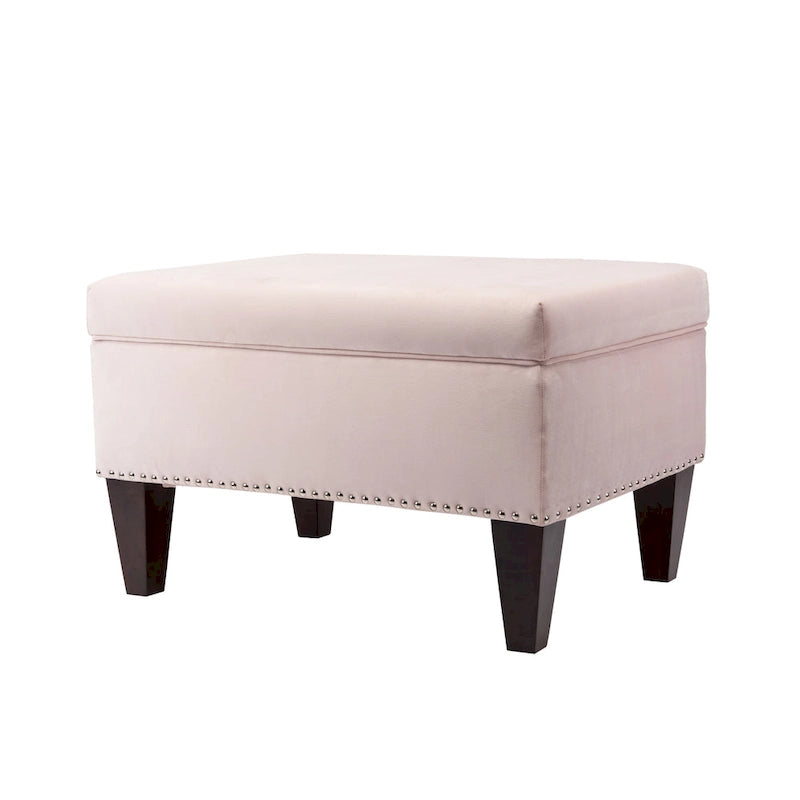 Upholstered Storage Bench with Hinged Lid - 30L x 22W x 20H in, 30 lbs