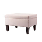 Upholstered Storage Bench with Hinged Lid - 30L x 22W x 20H in, 30 lbs