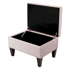 Upholstered Storage Bench with Hinged Lid - 30L x 22W x 20H in, 30 lbs