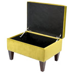 Upholstered Storage Bench with Hinged Lid - 30L x 22W x 20H in, 30 lbs