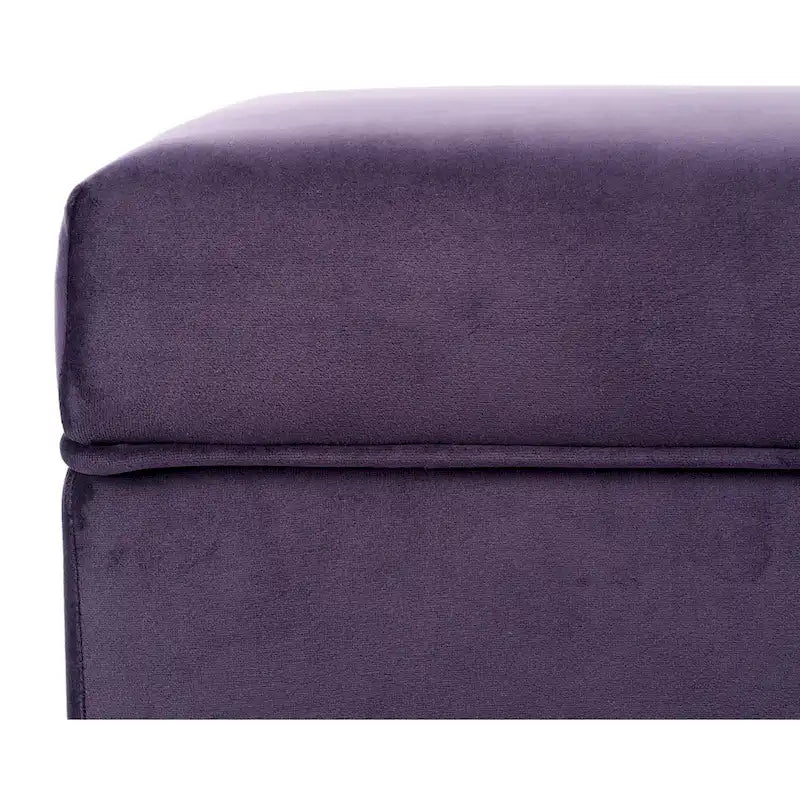 Upholstered Storage Bench with Hinged Lid - 30L x 22W x 20H in, 30 lbs