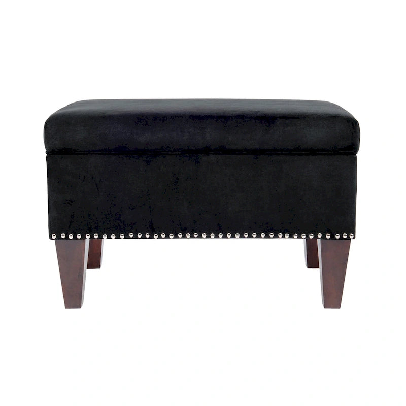 Upholstered Storage Bench with Hinged Lid - 30L x 22W x 20H in, 30 lbs
