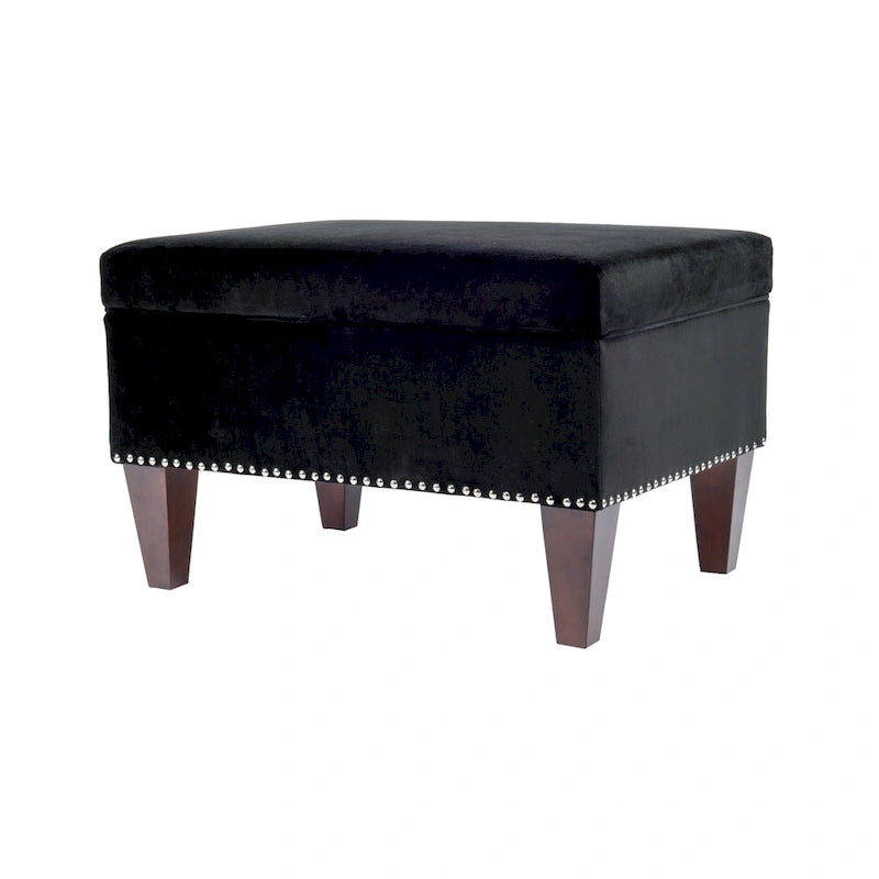 Upholstered Storage Bench with Hinged Lid - 30L x 22W x 20H in, 30 lbs