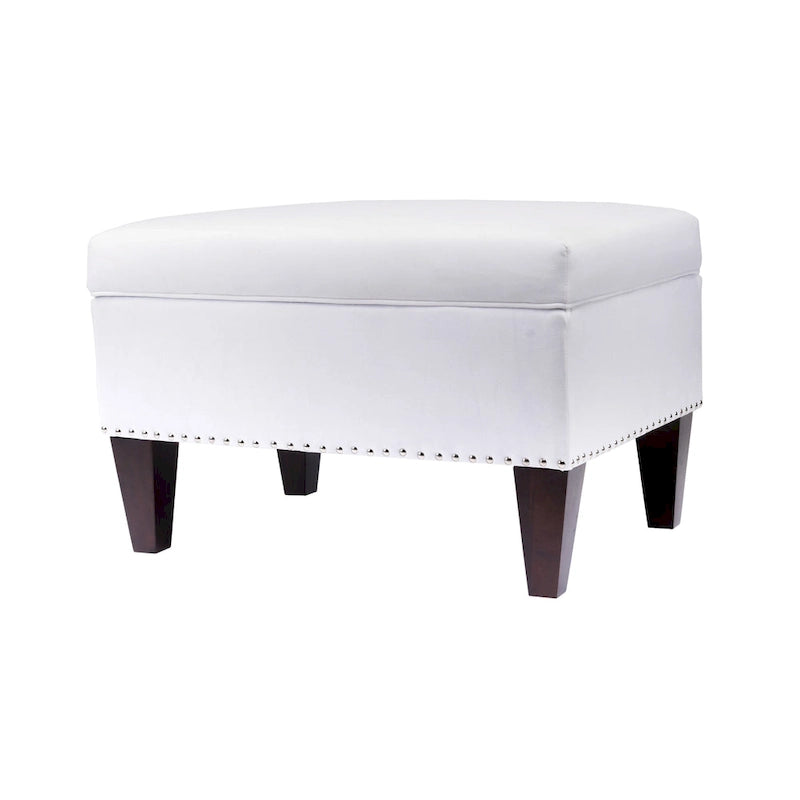 Upholstered Storage Bench with Hinged Lid - 30L x 22W x 20H in, 30 lbs