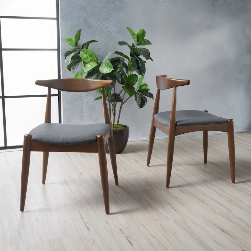 Mid-Century Modern Dining Chairs (Set of 2)