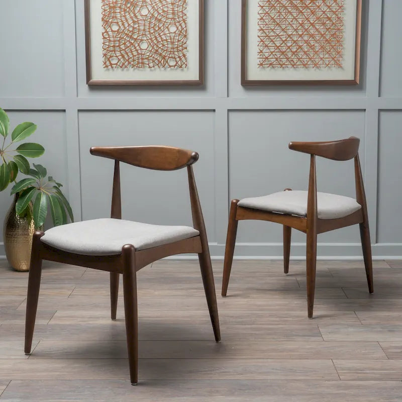 Mid-Century Modern Dining Chairs (Set of 2)