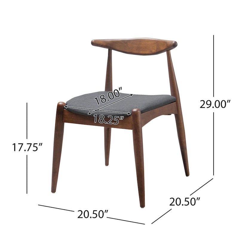 Mid-Century Modern Dining Chairs (Set of 2)