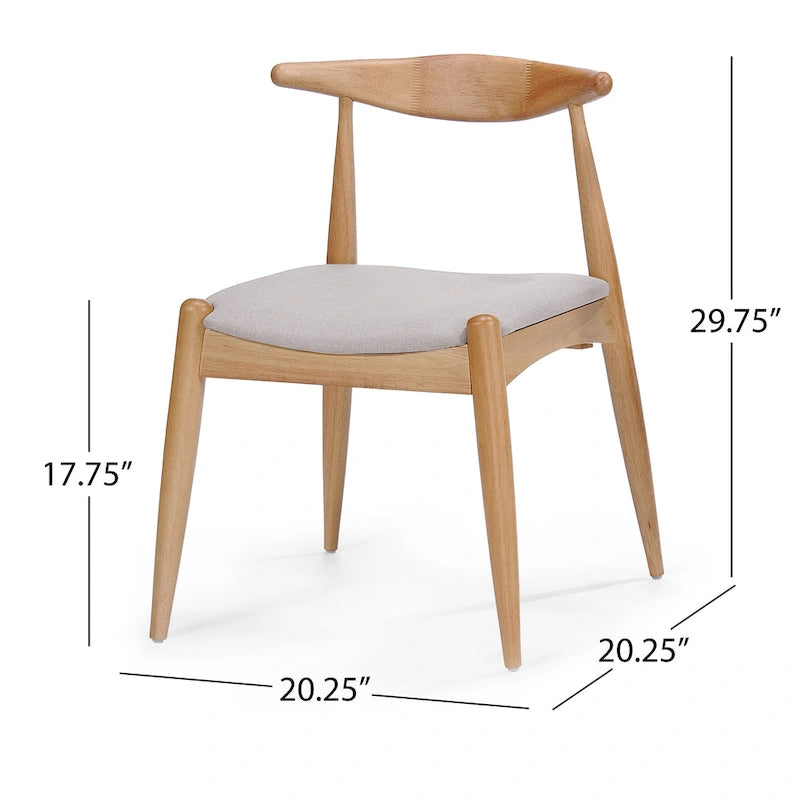 Mid-Century Modern Dining Chairs (Set of 2)