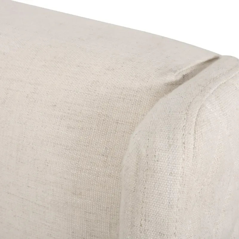 Queen Wingback Headboard with Button-Tufted Diamond Stitch