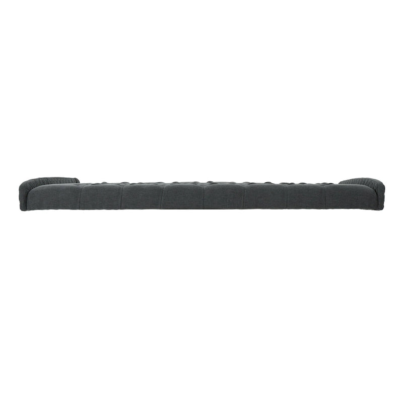 Queen Wingback Headboard with Button-Tufted Diamond Stitch