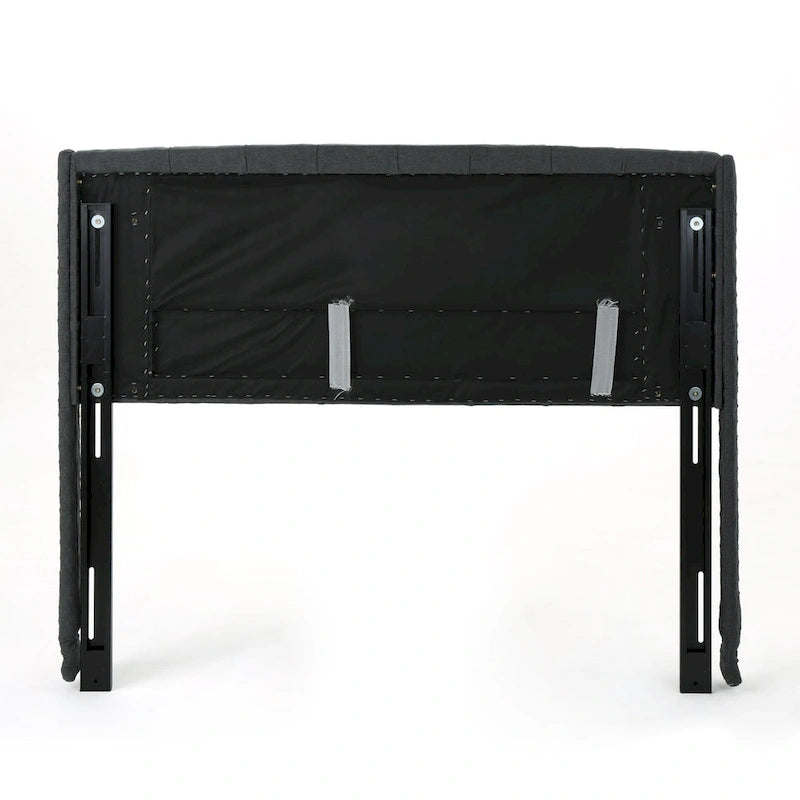 Queen Wingback Headboard with Button-Tufted Diamond Stitch