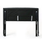 Queen Wingback Headboard with Button-Tufted Diamond Stitch