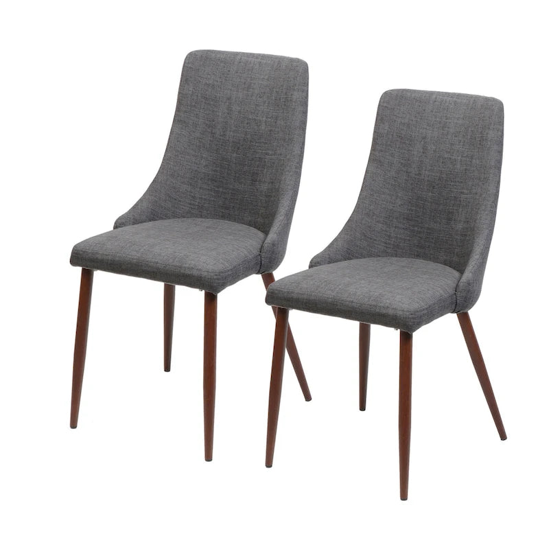 Mid Century Fabric Dining Chair (Set of 2)