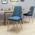 Mid Century Fabric Dining Chair (Set of 2)