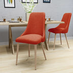 Mid Century Fabric Dining Chair (Set of 2)