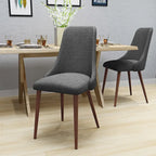 Mid Century Fabric Dining Chair (Set of 2)