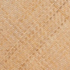 Mid-Century Modern Woven Rattan and Wood Counter Stool